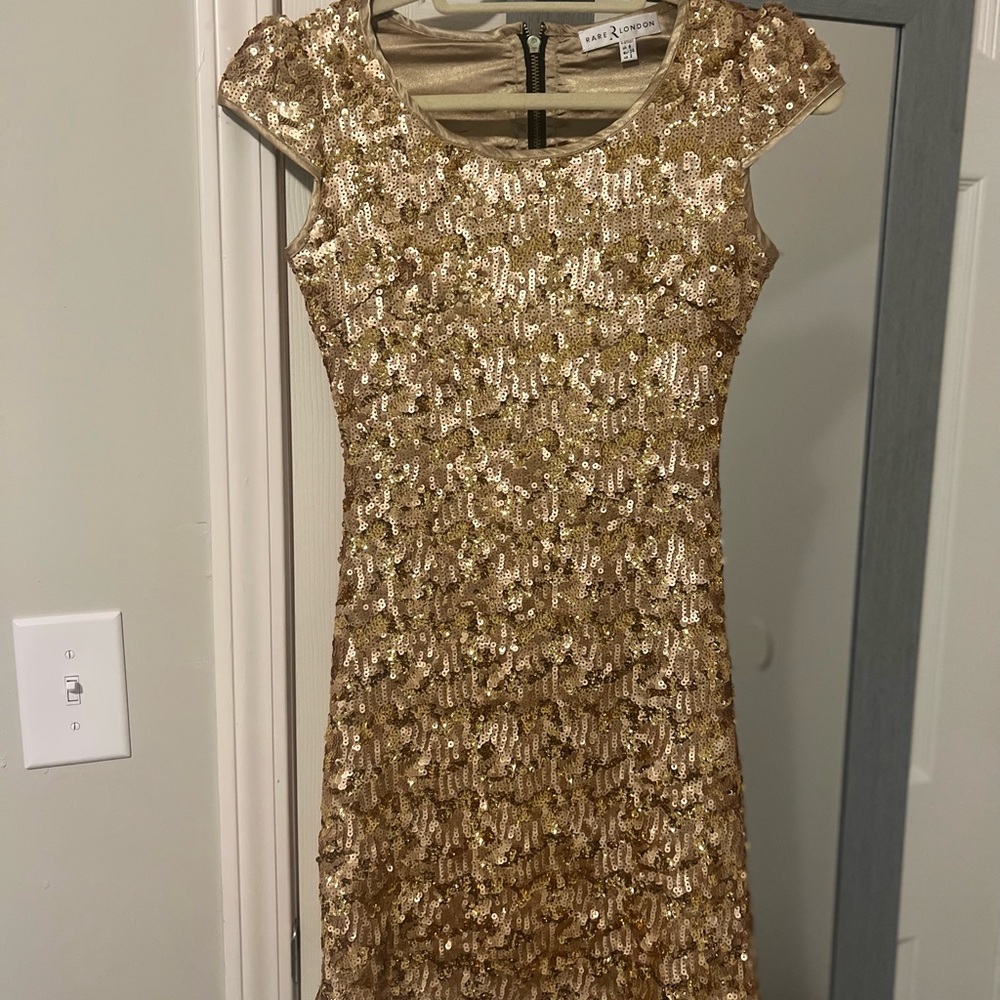 Gold Cocktail Dress